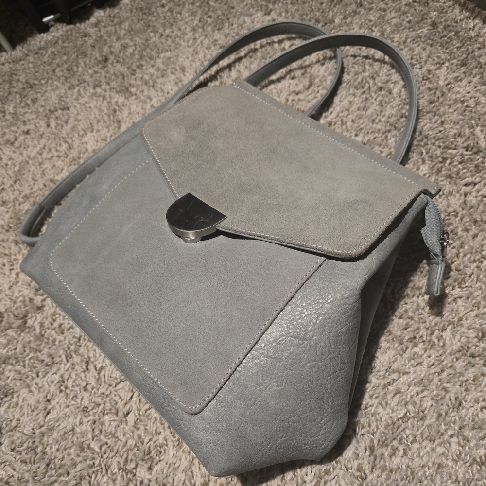 Moda Luxe Vegan Leather Convertible Backpack to Crossbody